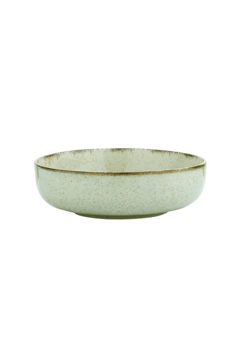 Hermia MOD12Y1730P03 Vajilla de Porcelana Verde 12 Piezas para 4 Personas Apta Microondas y Lavavajillas Elegante y Duradera